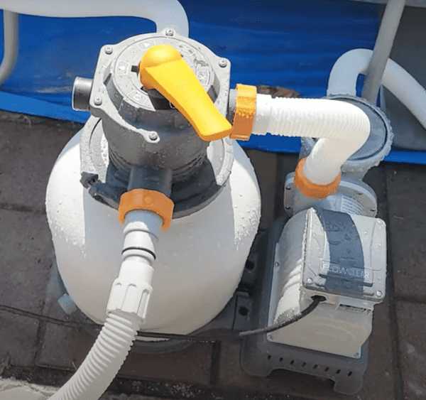 sand filter for above ground pool to connect to a pool heater