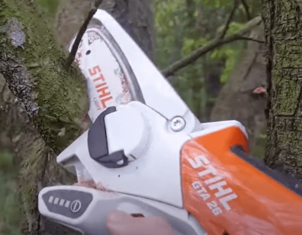 Testing the STIHL GTA 26 mini chainsaw