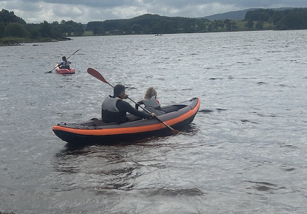 Enjoying the kayak in Scotland