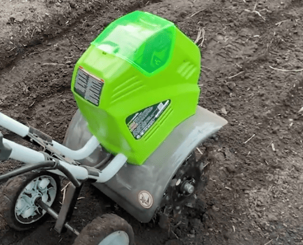 The Greenworks G40TL 40v Cordless Cultivator