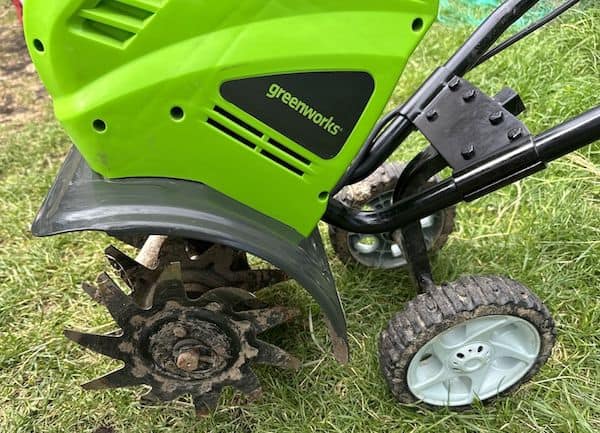 The Greenworks cordless rotavator, an alternative to the Einhell Einhell Power X-Change 36V Cordless Garden Rotavator