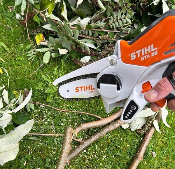 My STIHL GTA 26 mini chainsaw