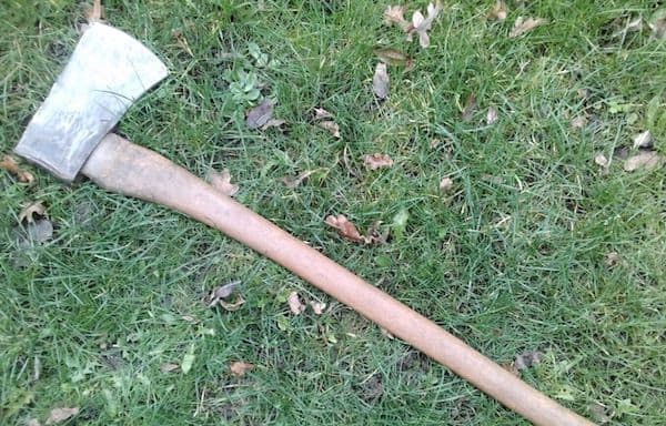 My Spear & Jackson Razorsharp 6.5 lb Log Splitting Maul I use for splitting logs big and small into firewood