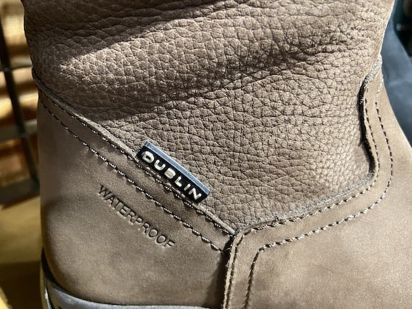 Quality waterproof stitching on River boots