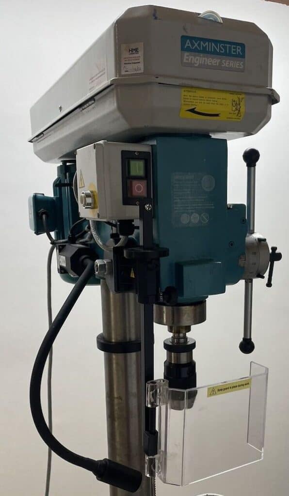 Testing bench drill for durability and power