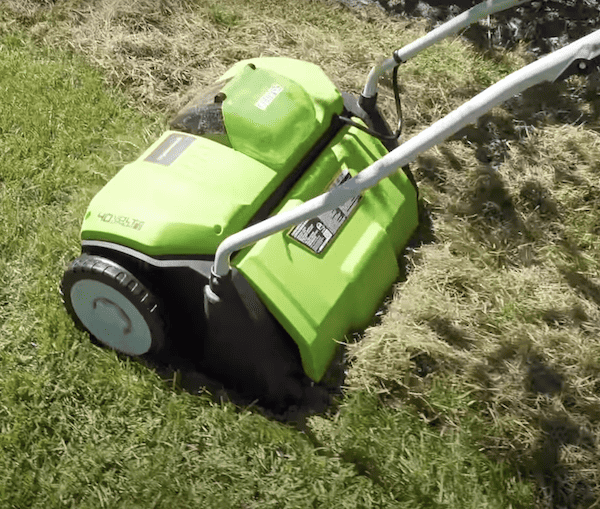 Greenworks 40v Cordless G40DT35 Scarifier I've been testing